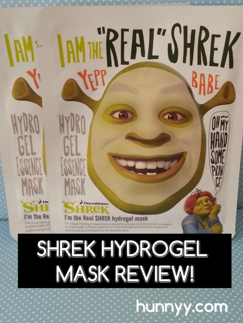 ::REVIEW:: Dreamworks Shrek Hydrogel Mask!